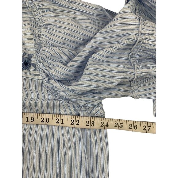 Westport Women's Striped Blue Blouse - Picture 5 of 6